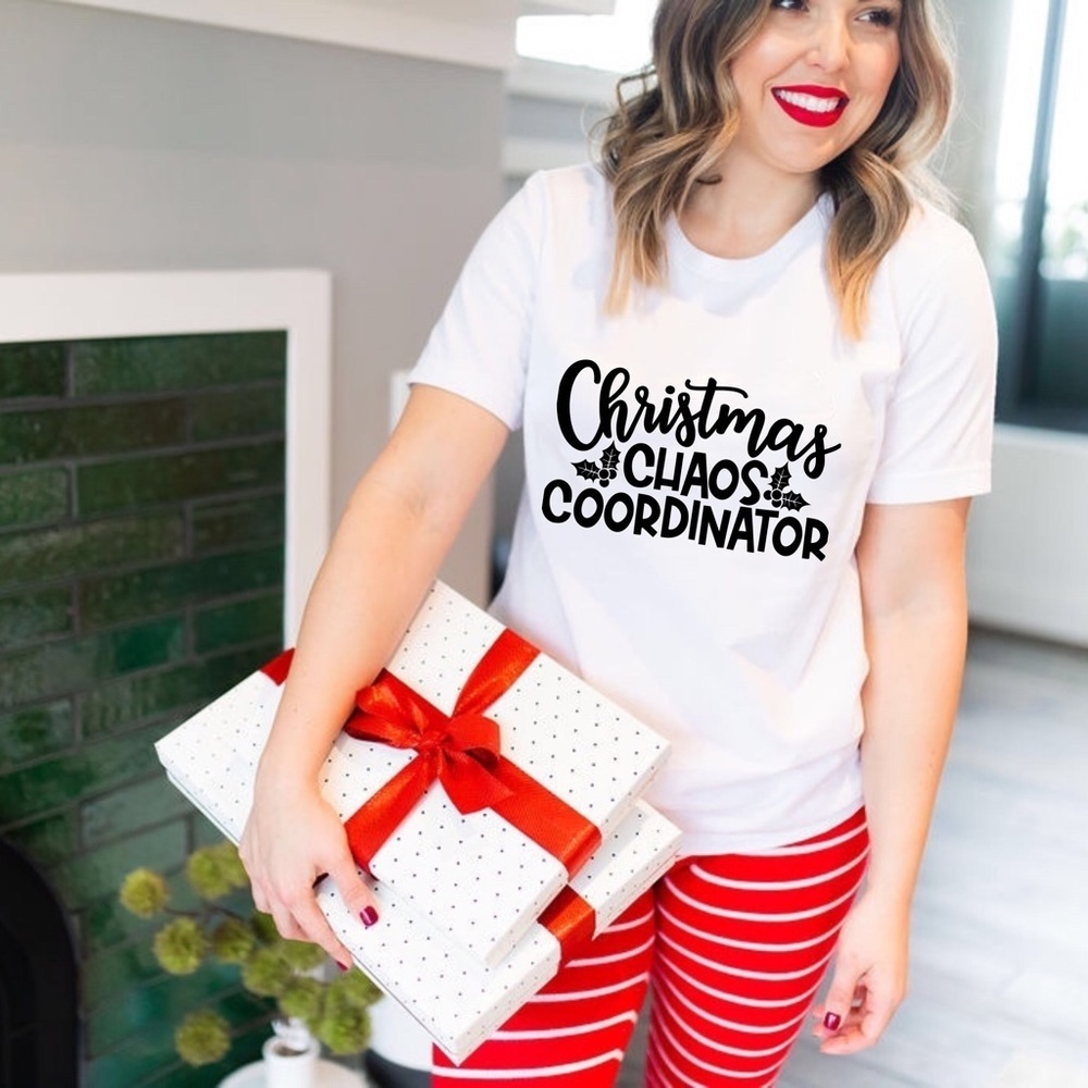 It’s A Christmas Chaos Coordinator Short Sleeved Tee Shirt Made Of 100% Cotton